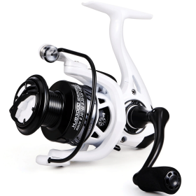 Sougayilang 2000 3000 Spinning Reel High Speed 5.2:1 Ratio Fishing Reel with Max Drag 8kg and EVA Handle Carp Reel (Color: White)