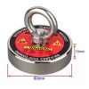 120KG/220KGVertical Srong Neodymium Lifting Magnet Set 20M Rope Permanant Pot Magnet D60mm Outdoor Funny Tools Fishing