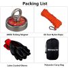 120KG/220KGVertical Srong Neodymium Lifting Magnet Set 20M Rope Permanant Pot Magnet D60mm Outdoor Funny Tools Fishing