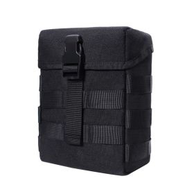 Molle Water Bottle Bag for Outdoor Travel Camping Hiking Fishing Drawstring Bottle Kettle Holder Pouch Tactical Tool Carrier Bag (Color: F)