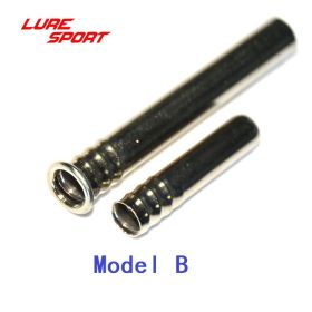 LureSport 5 sets Brass Ferrules Chrome Plated Rod connecting tube Fishing Rod Building Component Repair Pole DIY Accessory (Color: Model B)