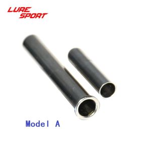 LureSport 5 sets Brass Ferrules Chrome Plated Rod connecting tube Fishing Rod Building Component Repair Pole DIY Accessory (Color: Model A)