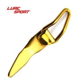 LURESPORT 12pcs/lot 20pcs/lot Stainless Steel Collapsible Hook Keeper Fishing Fly Rod Building Component Repair DIY Accessory (Color: 12pcs Gold)