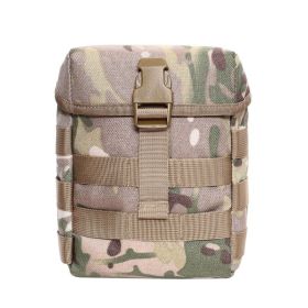 Molle Water Bottle Bag for Outdoor Travel Camping Hiking Fishing Drawstring Bottle Kettle Holder Pouch Tactical Tool Carrier Bag (Color: G)